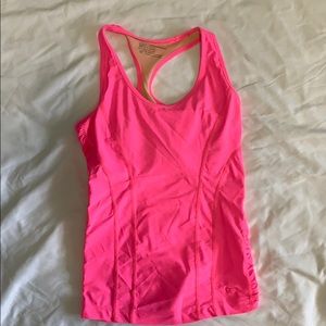 Albion Neon Pink Tank Top Womens Size XS